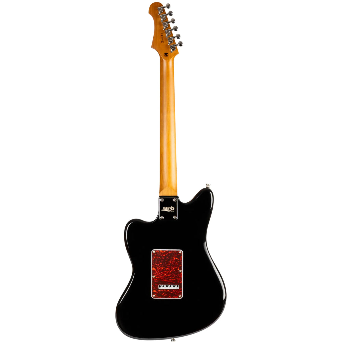 JET JJ-300 Electric Guitar Roasted MN - Black (JJ-300-P90-BK)