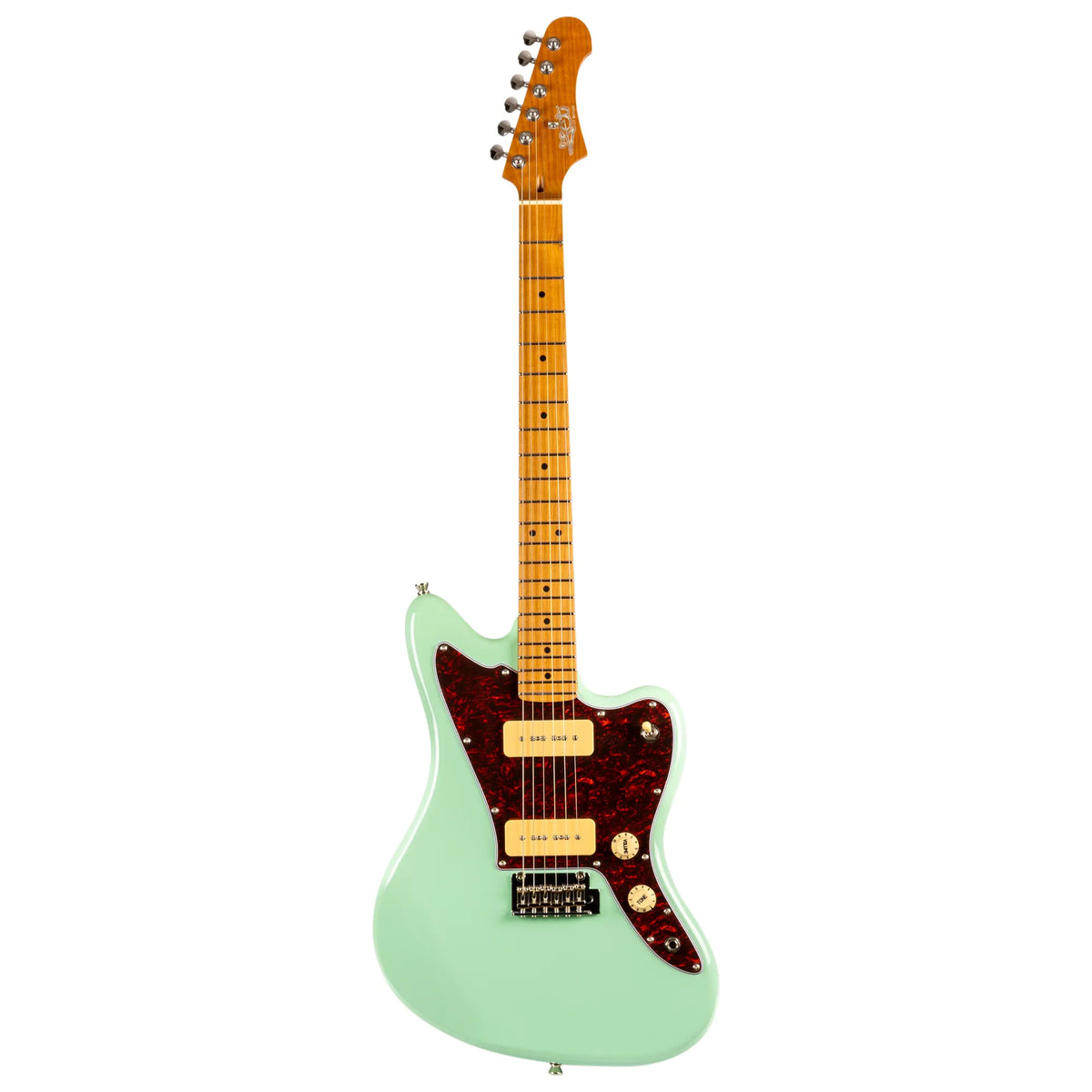 JET JJ-300 Electric Guitar Roasted MN - Sea Foam Green (JJ-300-P90-SFG)