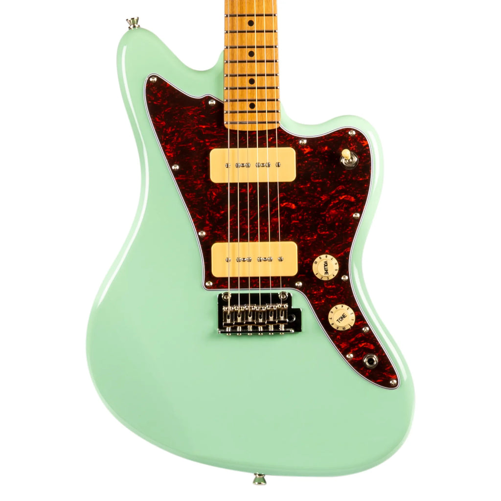 JET JJ-300 Electric Guitar Roasted MN - Sea Foam Green (JJ-300-P90-SFG)