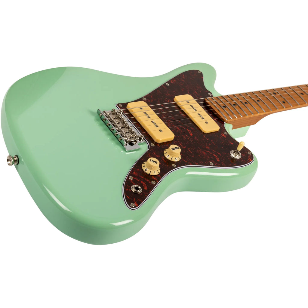 JET JJ-300 Electric Guitar Roasted MN - Sea Foam Green (JJ-300-P90-SFG)