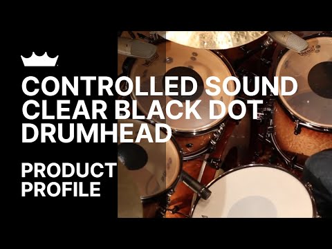 Remo Controlled Sound 14" Clear w/ Black Dot Top Drum Head