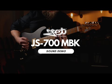 JET GUITARS JS-700 ELECTRIC GUITAR HH ROASTED MAPLE NECK - SATIN BLACK