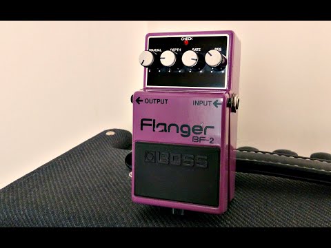 Boss BF-2 Flanger Pedal- Taiwan - November 1994 - Orange Label ( NO BOX) ( Pre Owned )