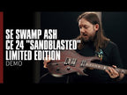 PRS SE Swamp Ash CE 24 "Sandblasted" Limited Edition - Blue - W Gig Bag