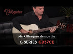 Takamine G37 Series Dreadnought AC/EL Guitar with Cutaway in Pearl White Gloss Finish in Deluxe Gig Bag