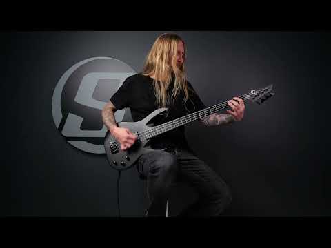 S by Solar AB4.4C 4-String Electric Bass Guitar - Carbon Black