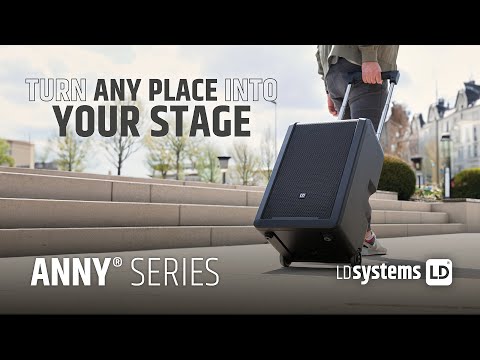 LD ANNY 10 - 10 Inch Bluetooth Portable PA - W/ 1 x WIRELESS MIC - BLACK