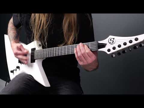 S by Solar EB4.6W Electric Guitar - White Matte (W/- Gigbag)