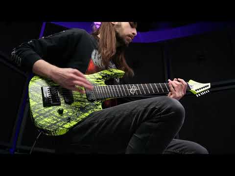 Solar A1.7LN Canibalismo+ Electric Guitar - Lemon Neon- 7 STRING -