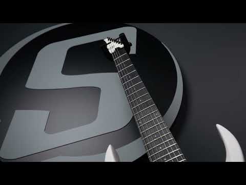 S by Solar AB4.7W Electric Guitar - White Matte- 7 STRING