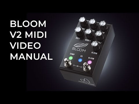 Jackson Audio | BLOOM V2 MIDI | BLACK | Compressor, EQ, Boost & Bloom w/ MIDI Switch