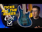 Cort GB-Fusion 4 String Electric Bass Guitar - Blue Burst W/- Deluxe Gigbag (C30830)