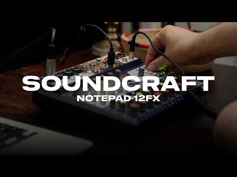 Soundcraft Notepad 12FX Compact 12-Channel PA Mixer with USB and FX