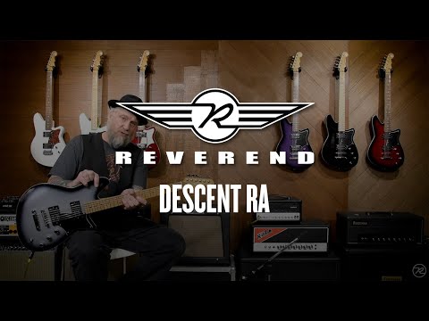 Reverend Descent RA BARITONE Roasted Maple Neck Electric Guitar - Midnight Black