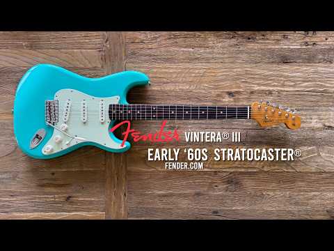 Fender Vintera III Early 60s Stratocaster - Seafoam Green W/- Gigbag