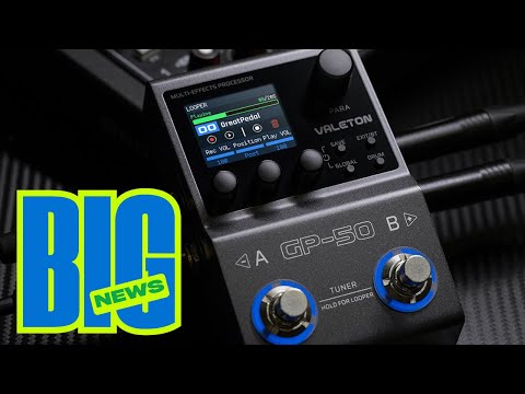 Valeton GP-50 Multi-Effects Processor- SnapTone & IR Loader Pedal (In built rechargeable battery)