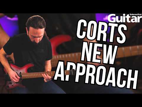 Cort Space G6TR Headless Electric Guitar - Semi-Gloss Lagoon w/- Gigbag