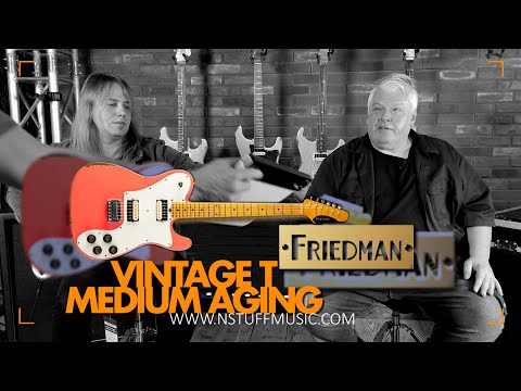 Friedman Vintage T HH - Rosewood FB - Black Nitro Medium Heavy Aged Relic W/ Hardcase
