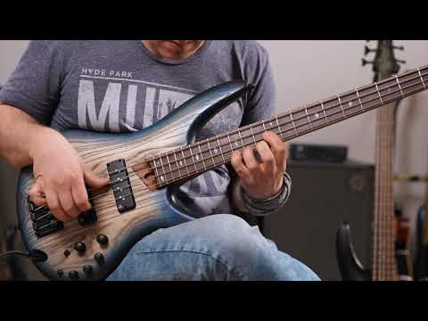 Ibanez SR600E CTF Electric Bass - Cosmic Blue Starburst Flat