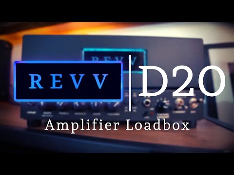 Revv D20 Tube Amp - WHITE - With Two Notes Reactive Load Lunch Box Head W/- Cover