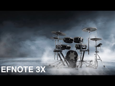 Efnote EST-3X Electronic Drum Kit - Matt Black - W/- Hardware