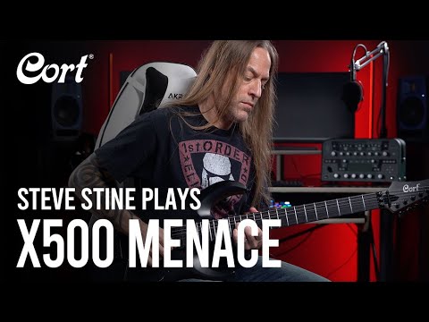 Cort X500 Menace Electric Guitar - Black Satin (C20900)