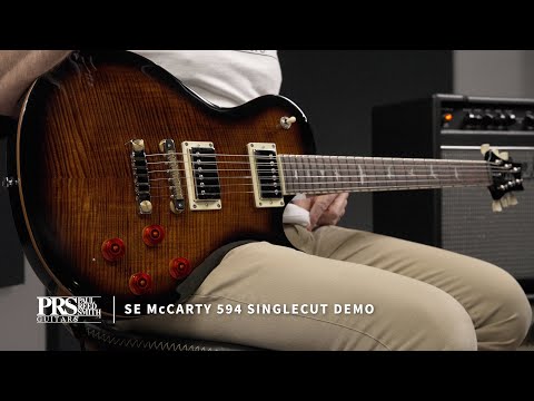 PRS SE Mc Carty Singlecut 594 Electric Guitar - Black Gold Burst w/- Gig Bag