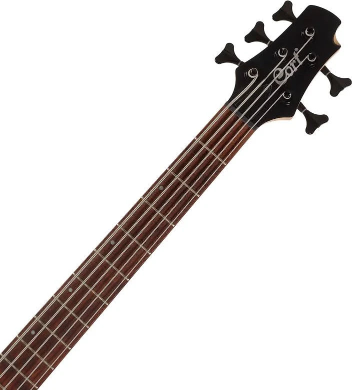 Cort Action DLX AS Swamp Ash Open Pore Natural 5 String Bass